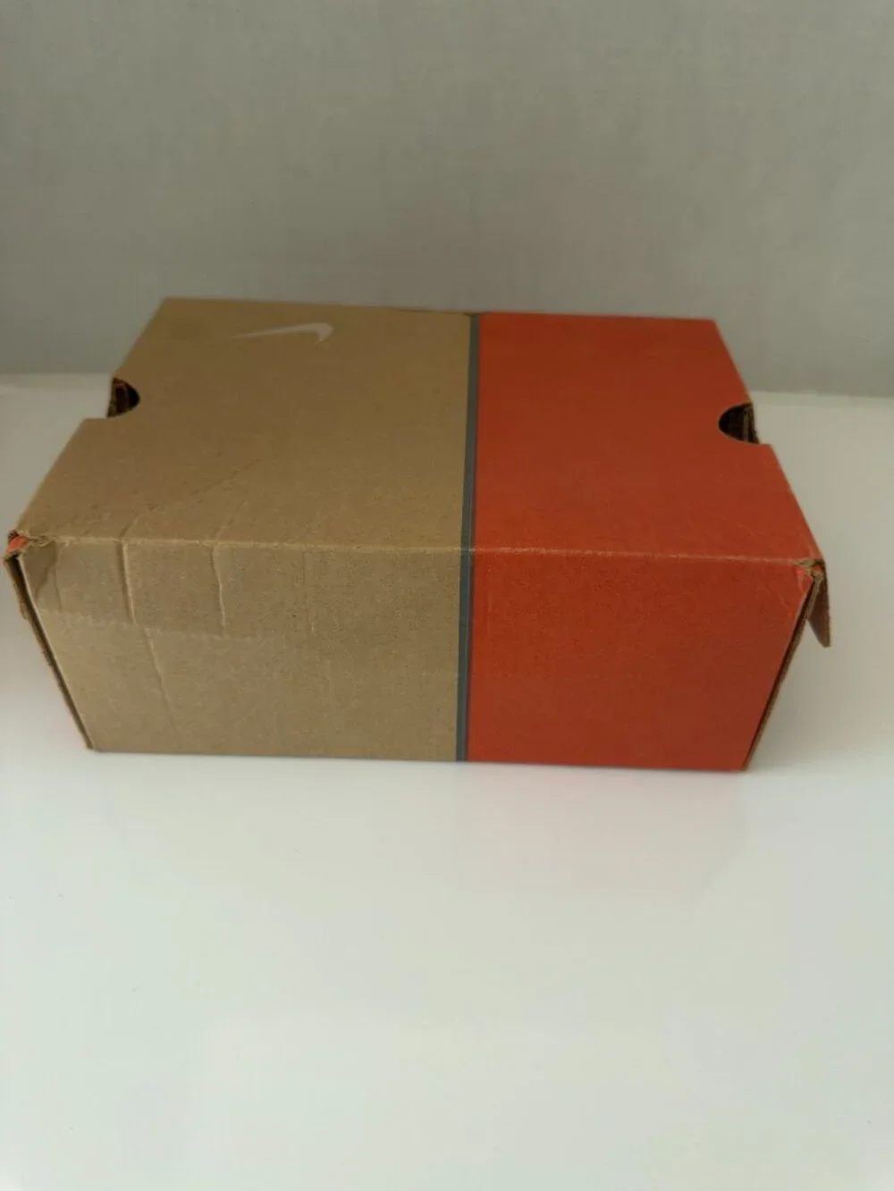 Vtg Nike empty shoebox in classic orange & brown eco-friendly design Just Do It